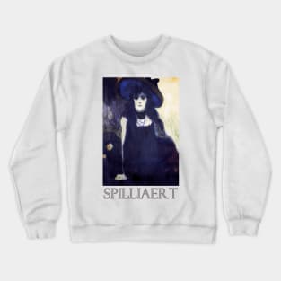 The Absinthe Drinker (1907) by by Léon Spilliaert Crewneck Sweatshirt